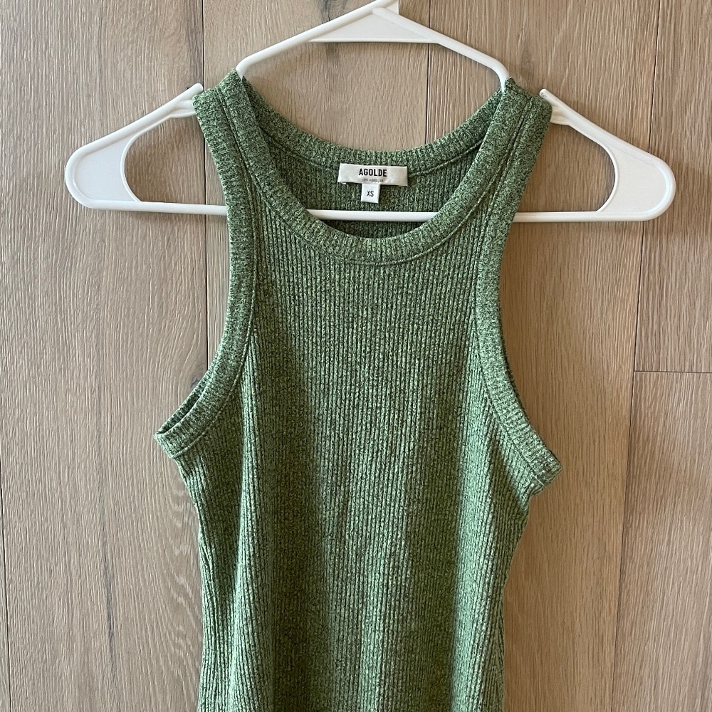 COPY - AGOLDE Green tank. Size XS.